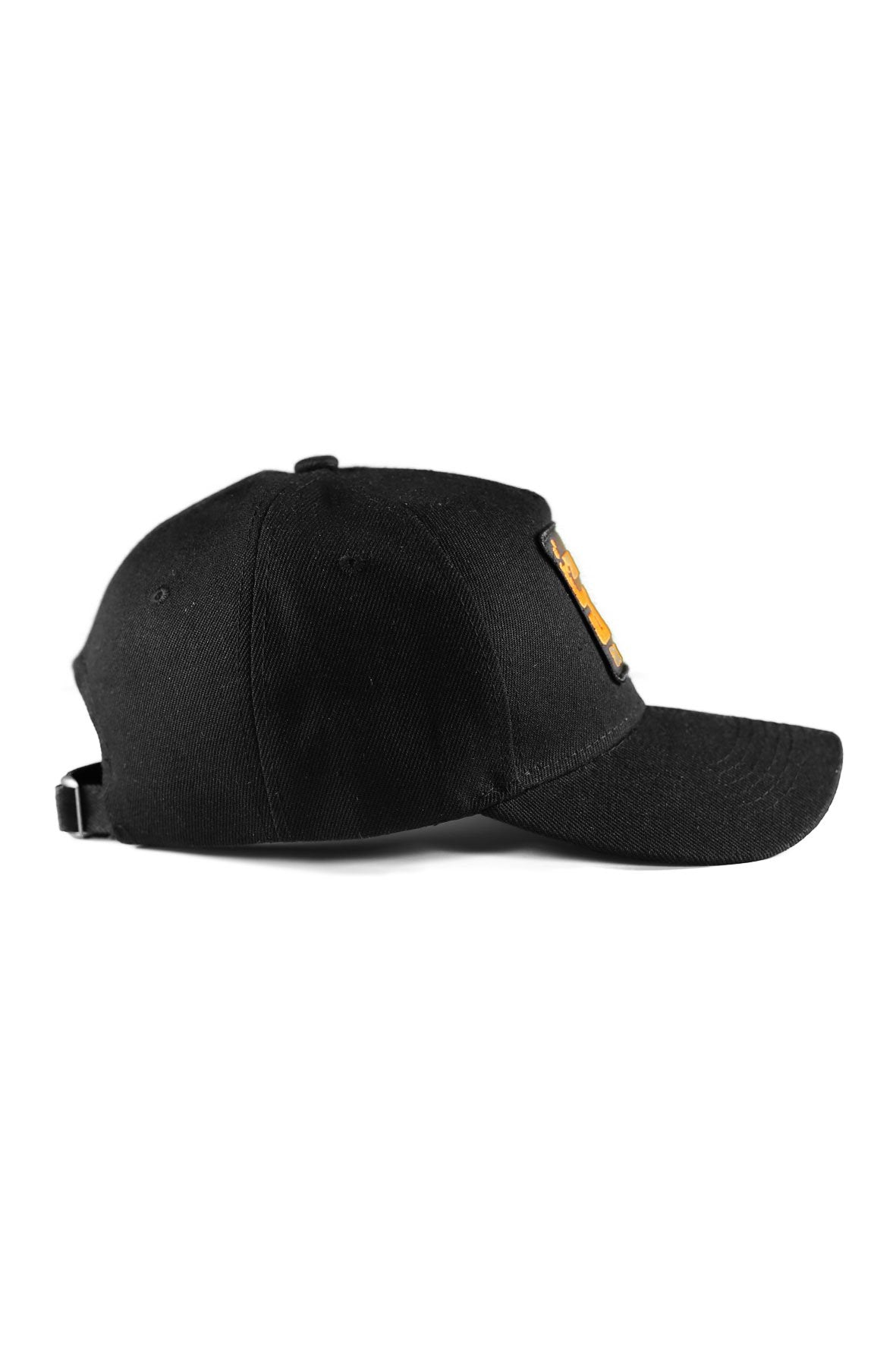 cappello sauerstoff nero arancione lato