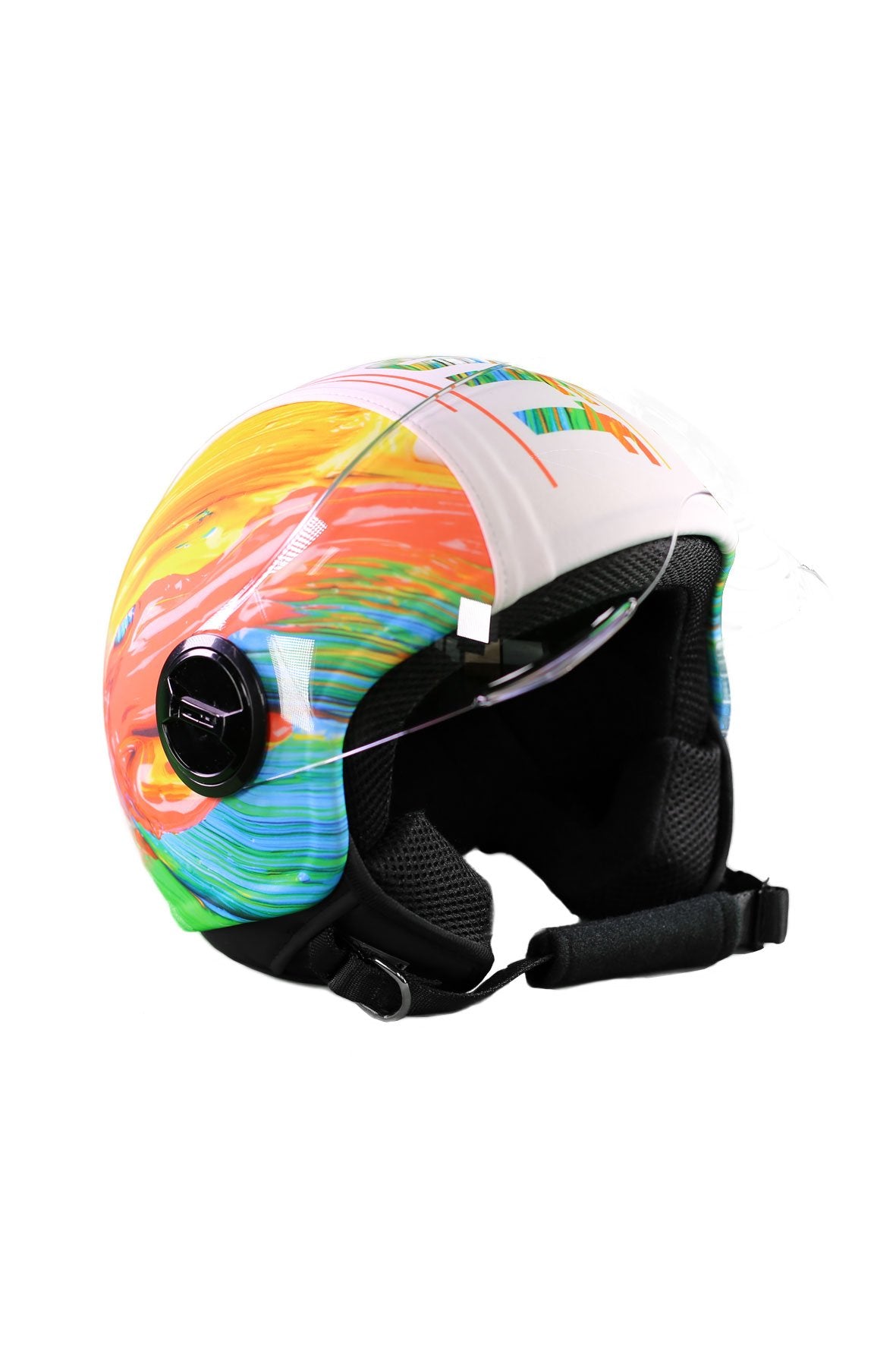 casco demi jet sauerstoff pennello colorato