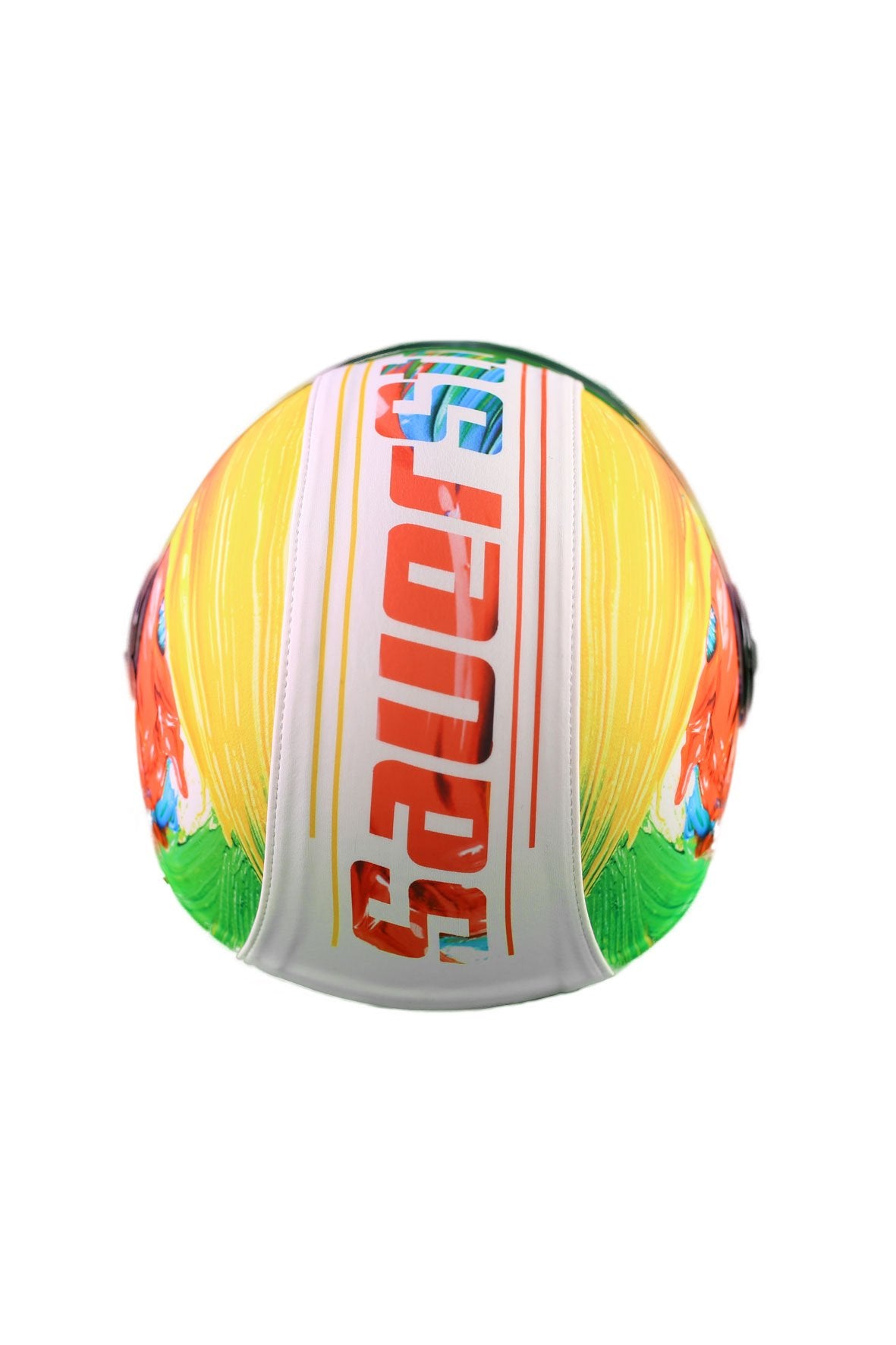 casco demi jet sauerstoff pennello colorato retro