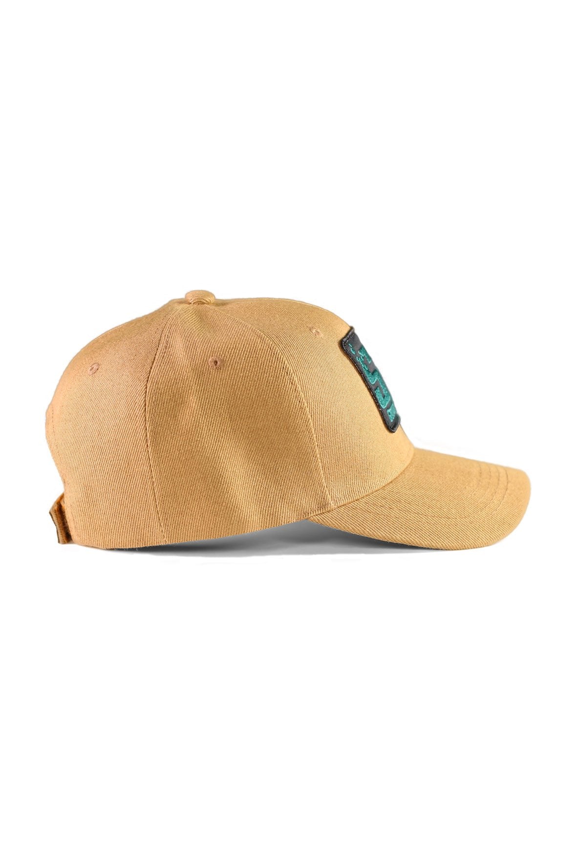 cappello sauerstoff cammello verde lato