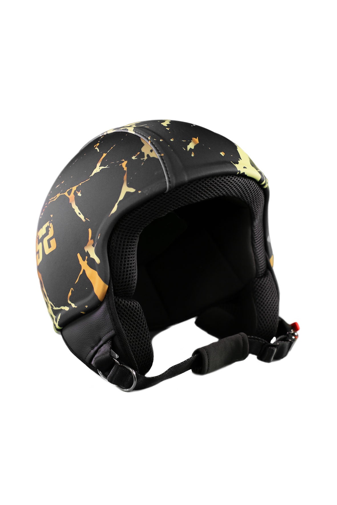 casco senza visiera marble nero