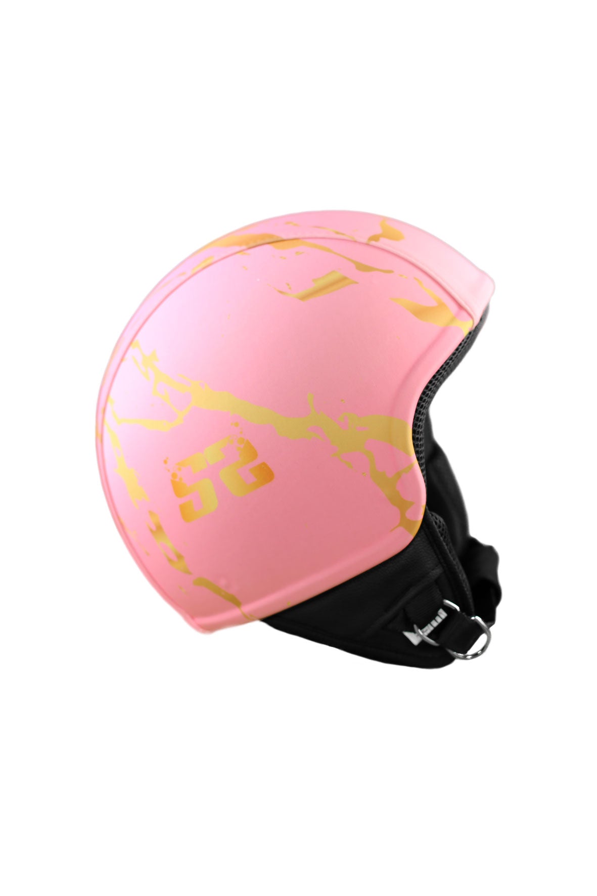 casco senza visiera marble rosa lato destro