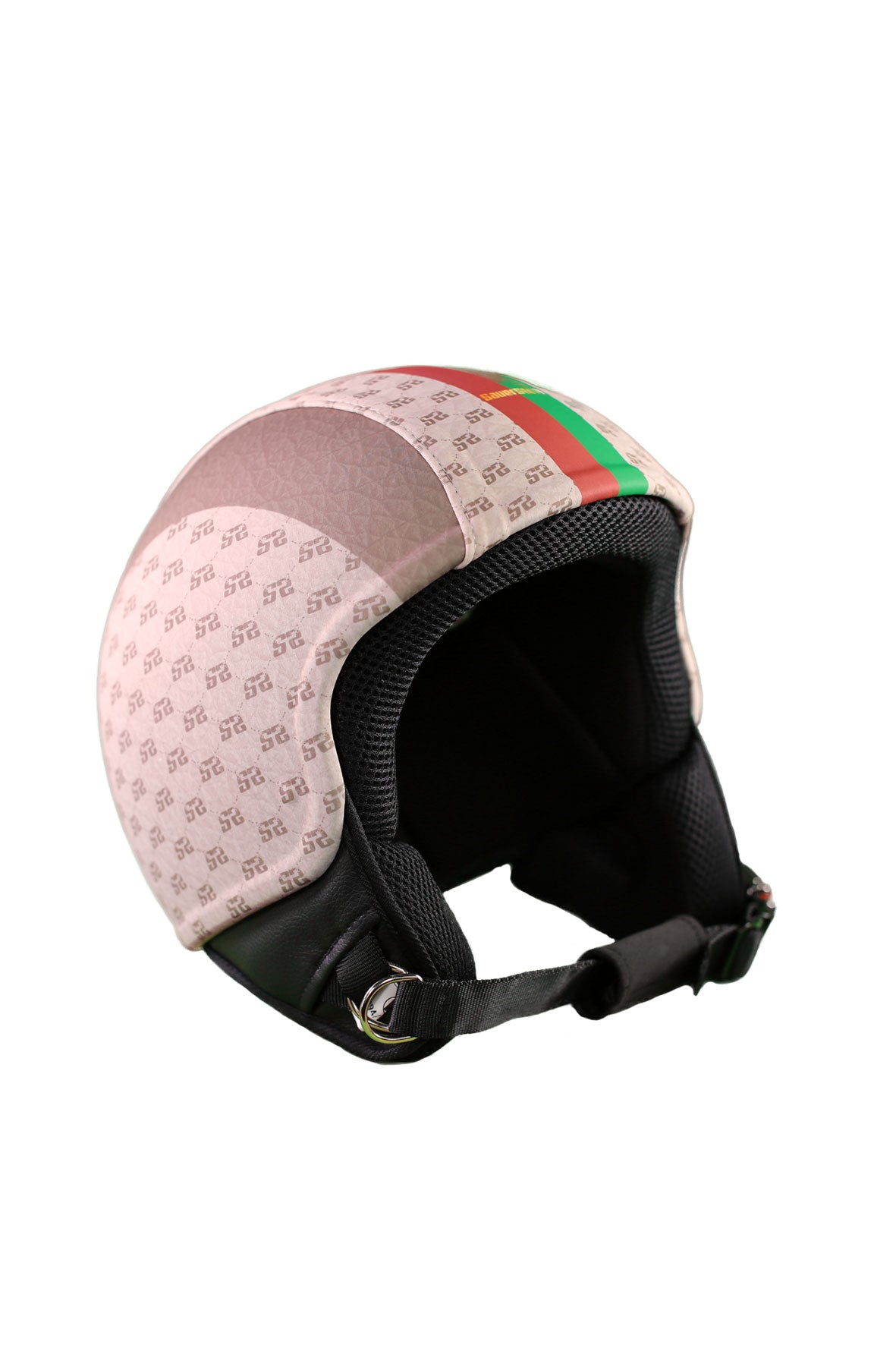 casco senza visiera stilizzato marrone