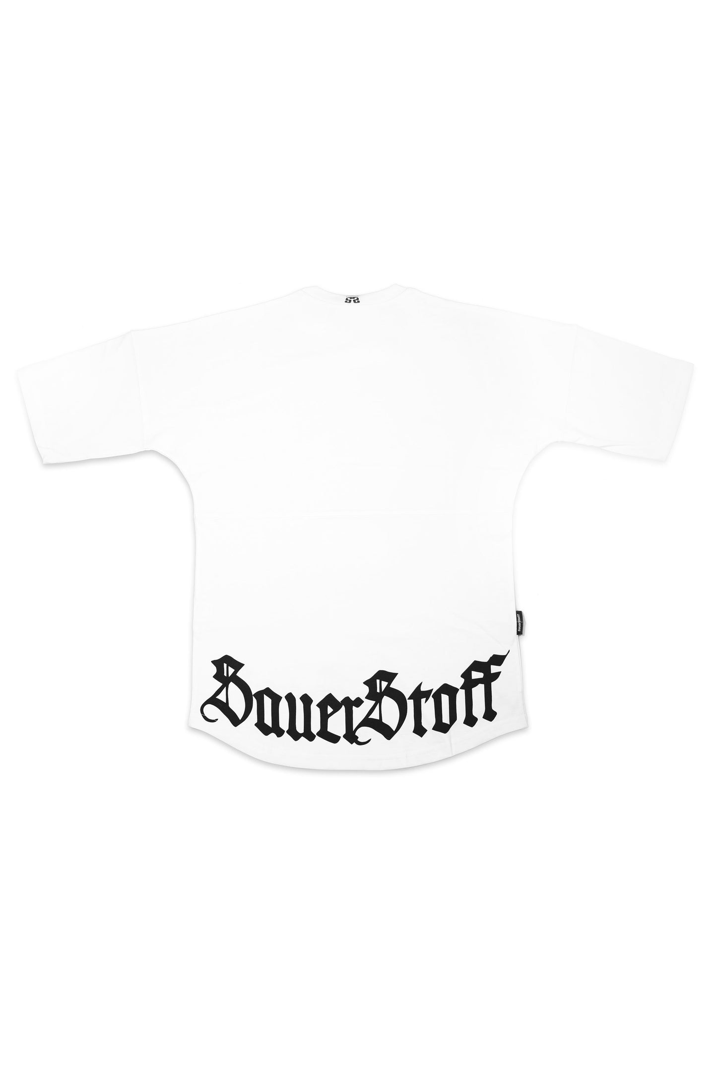 t shirt autunno inverno over sauerstoff scritta back