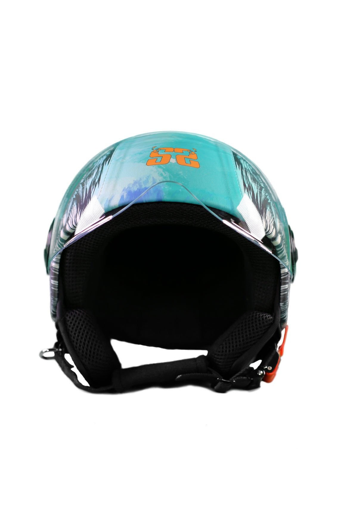 casco demi jet sauerstoff leone colorato avanti