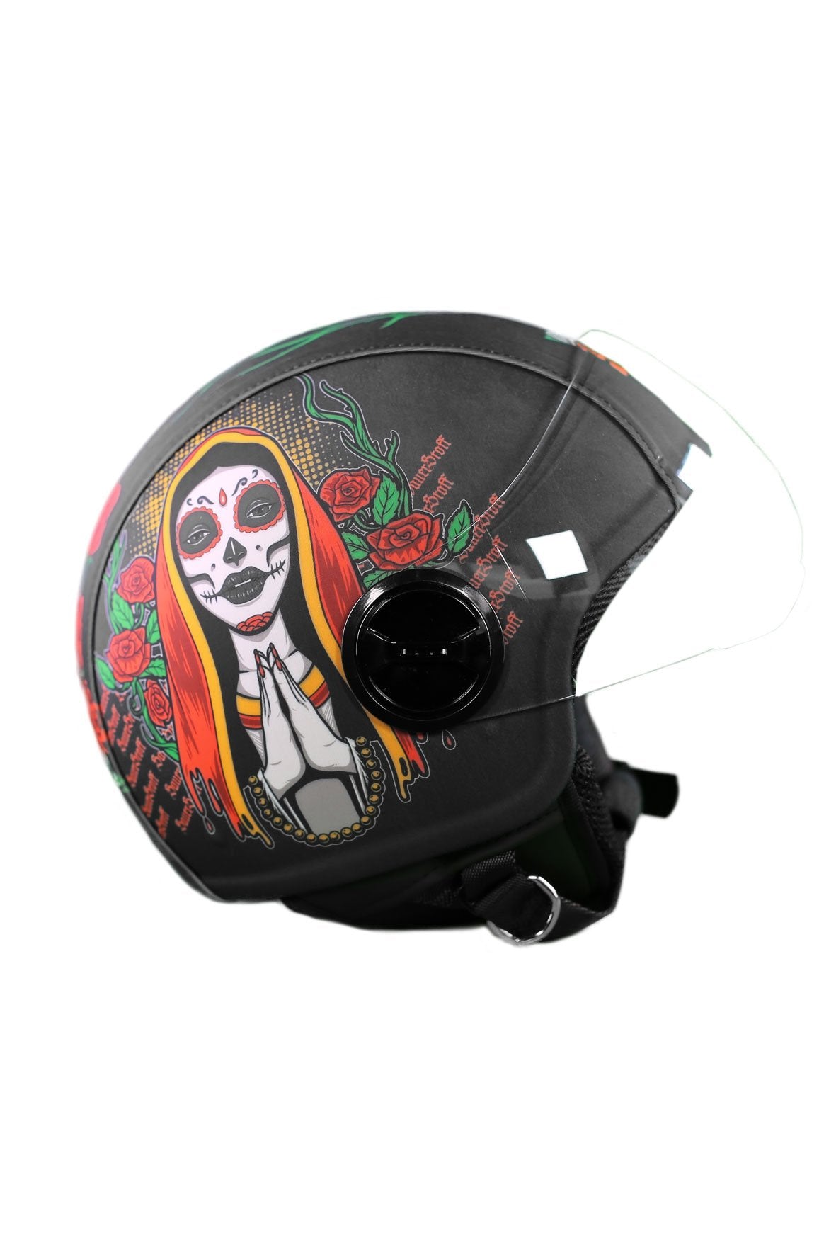 casco demi jet sauerstoff santa muerte mexico lato dx