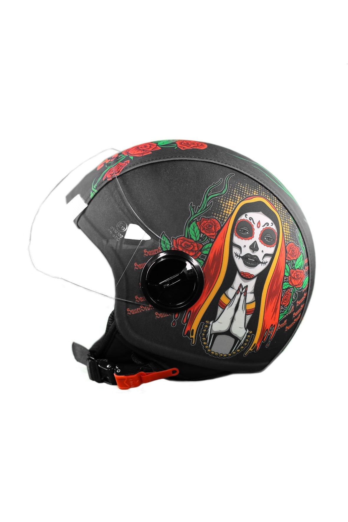 casco demi jet sauerstoff santa muerte mexico lato sx