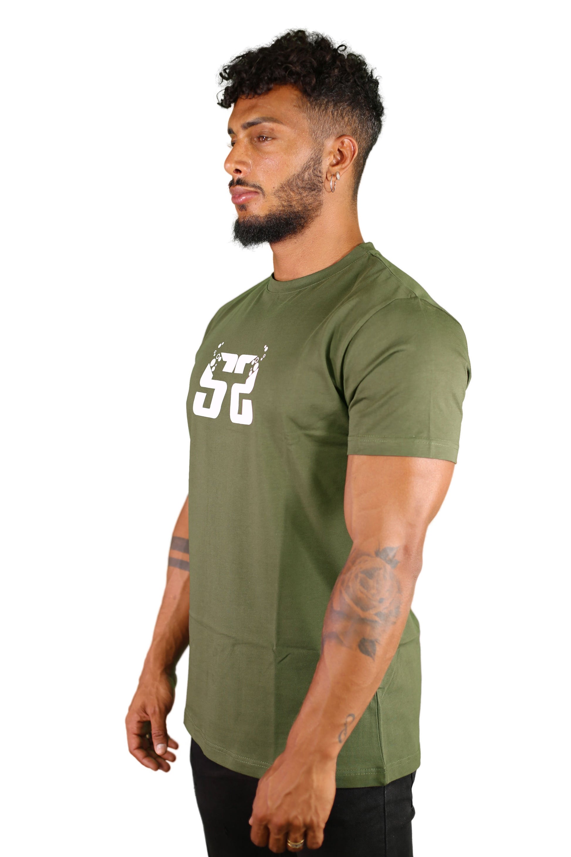 sauerstoff t shirt verde reverse disegno