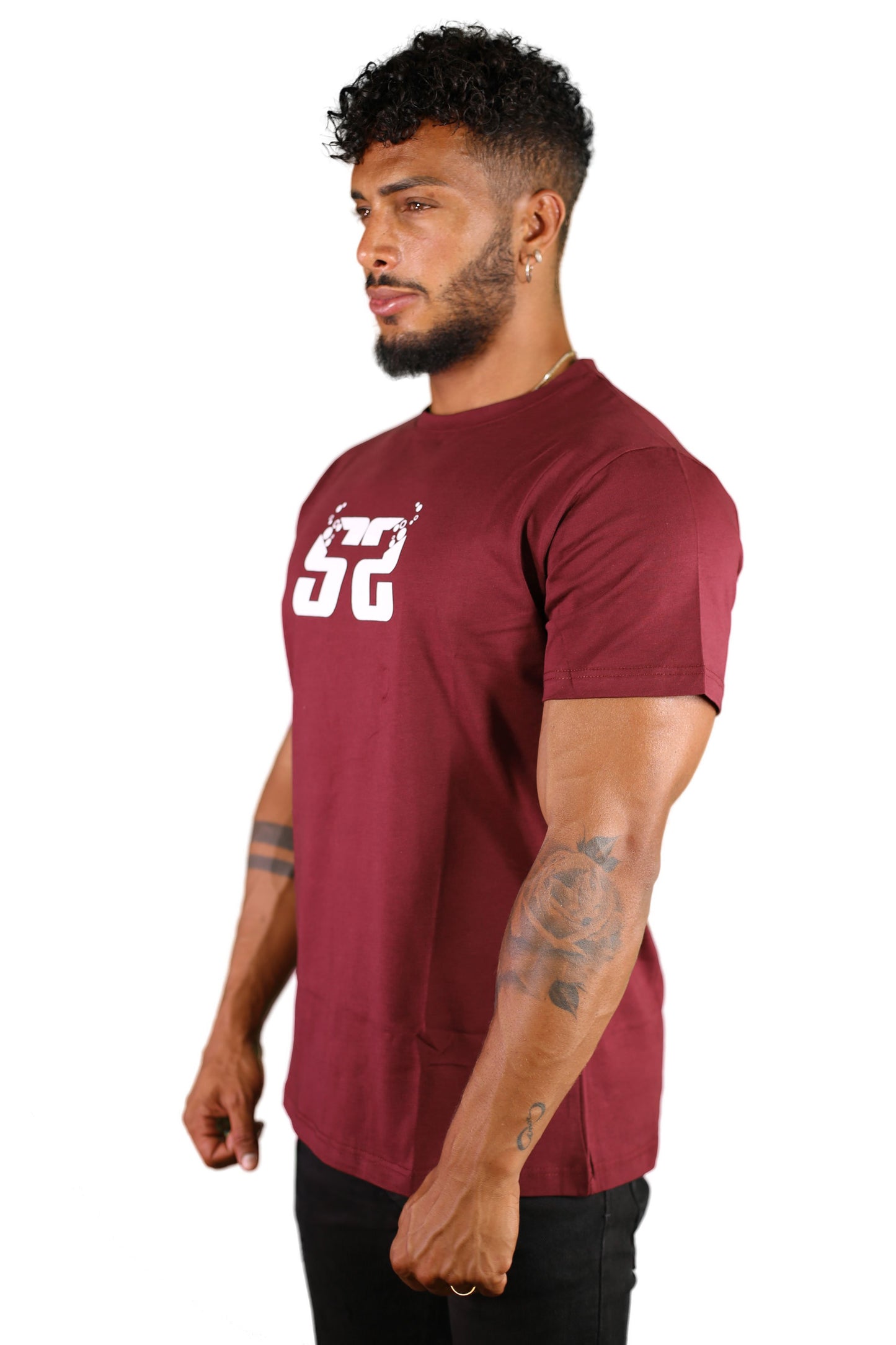 sauerstoff t shirt bordeaux reverse disegno