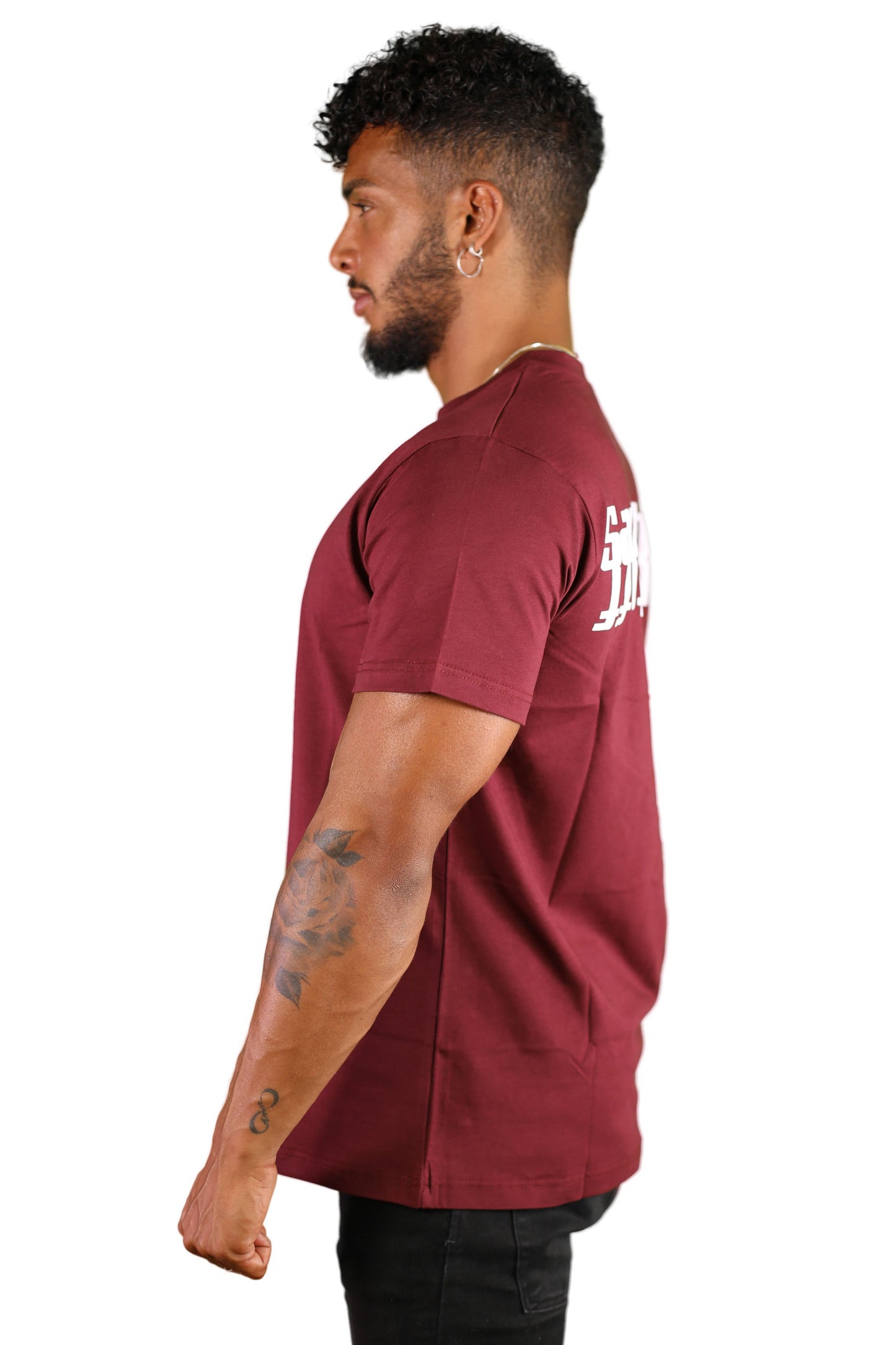 sauerstoff t shirt bordeaux reverse lato