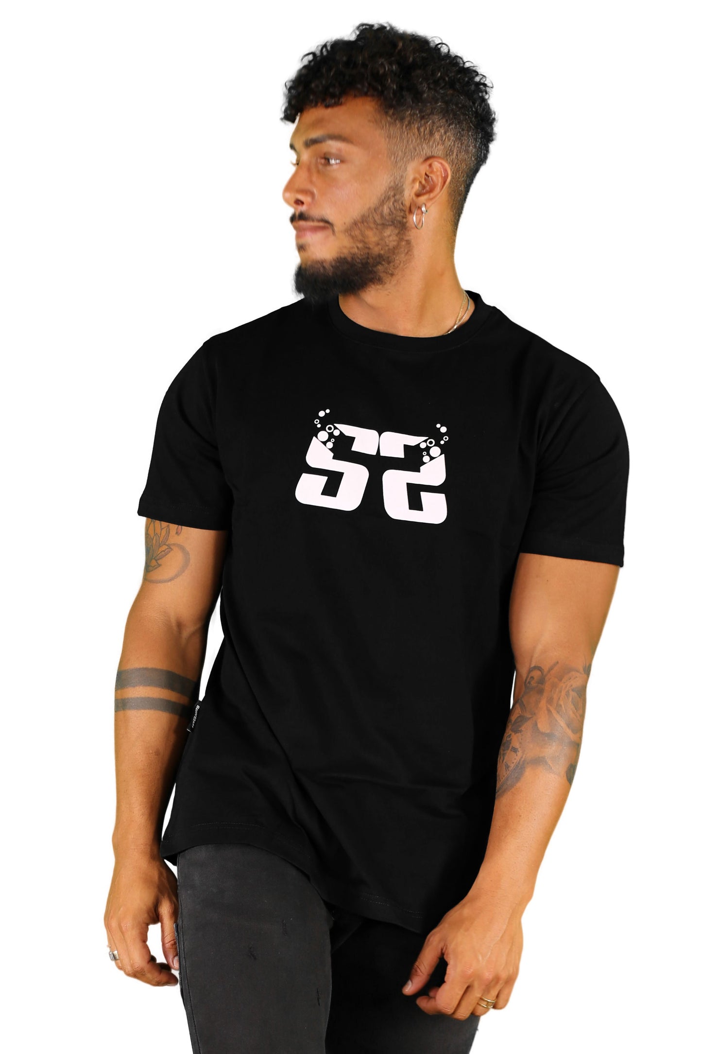 sauerstoff t shirt nera reverse dettaglio