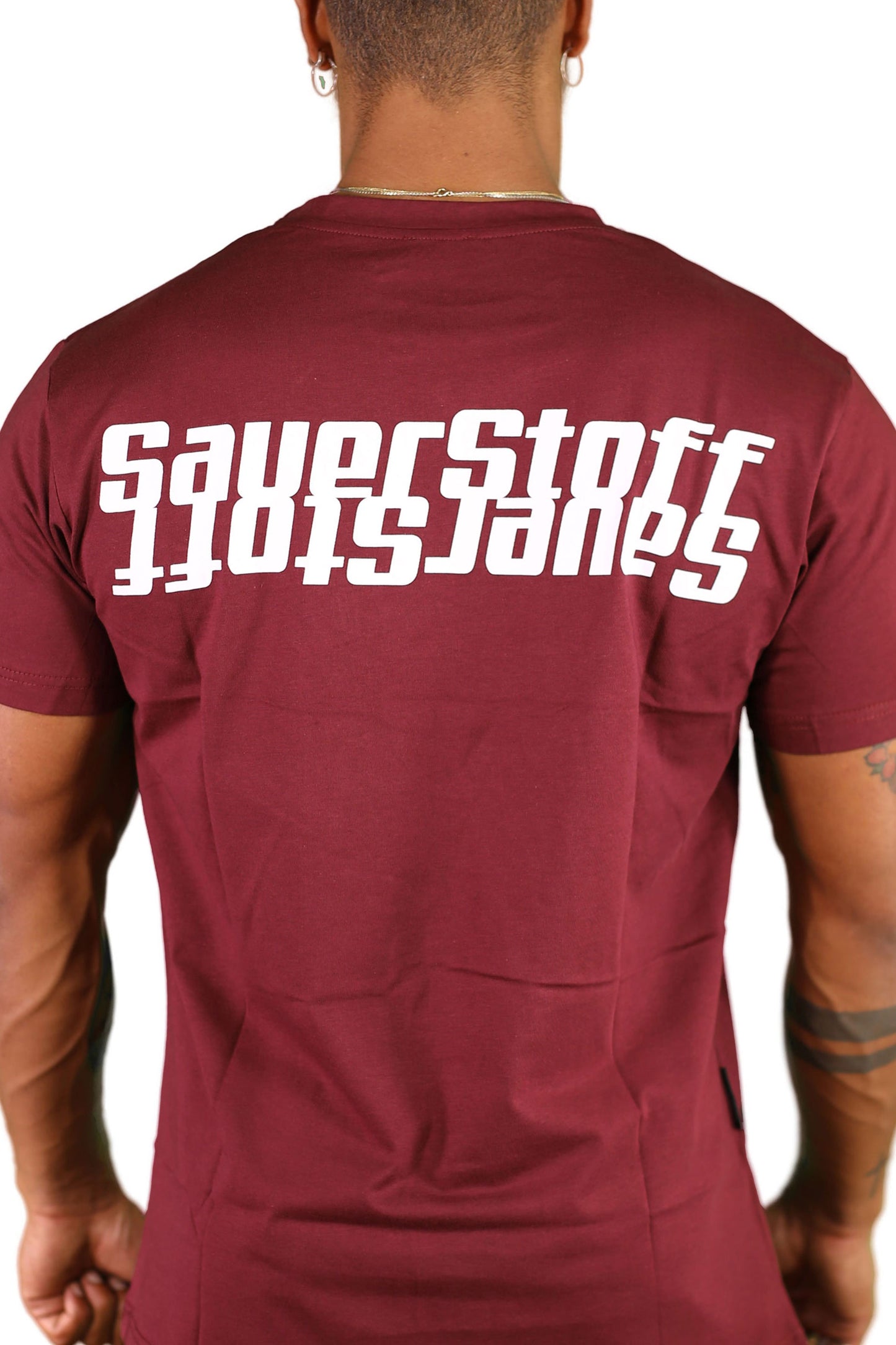 sauerstoff t shirt bordeaux reverse dettaglio