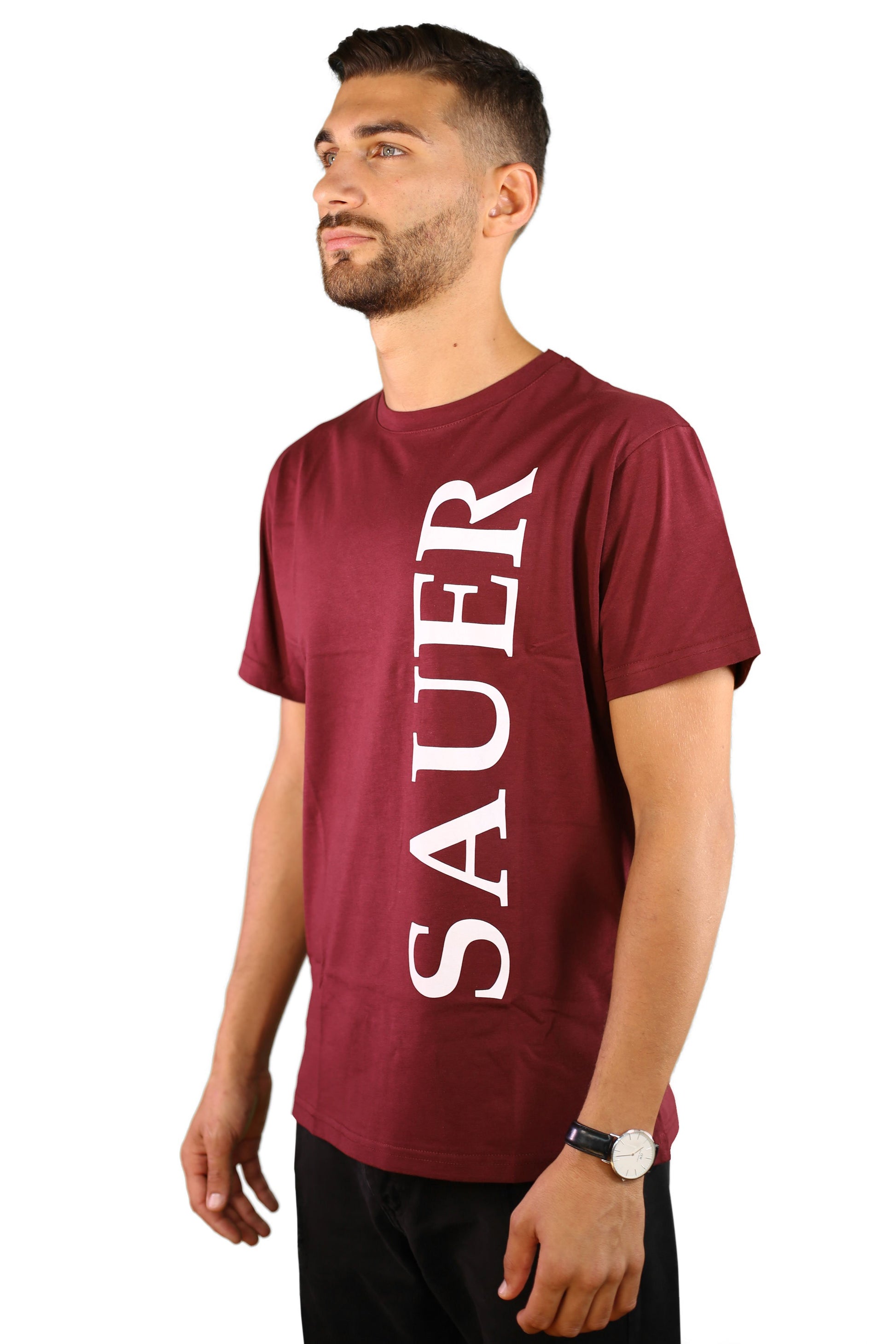 sauerstoff t shirt bordeaux time disegno