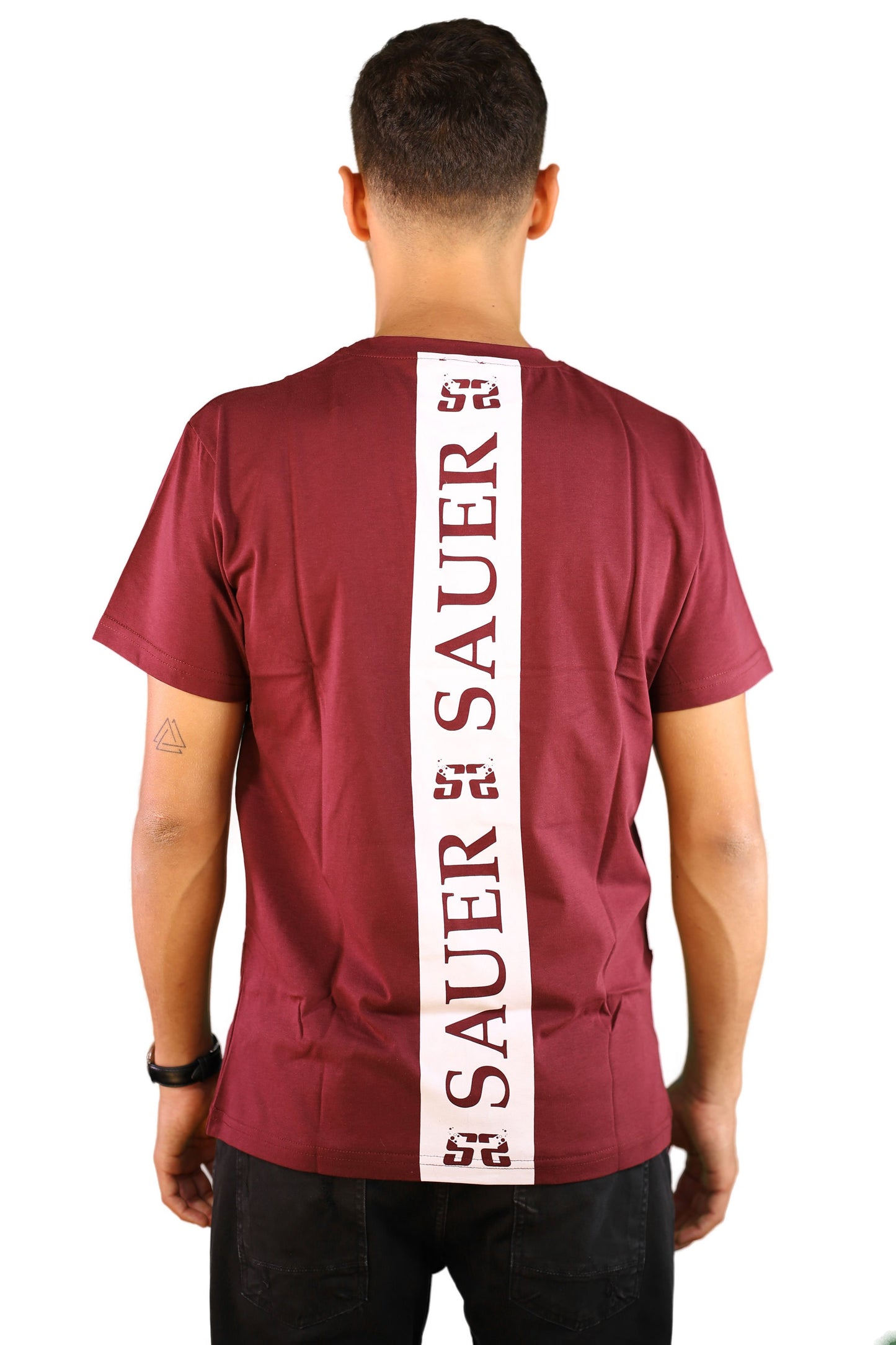 sauerstoff t shirt bordeaux time retro