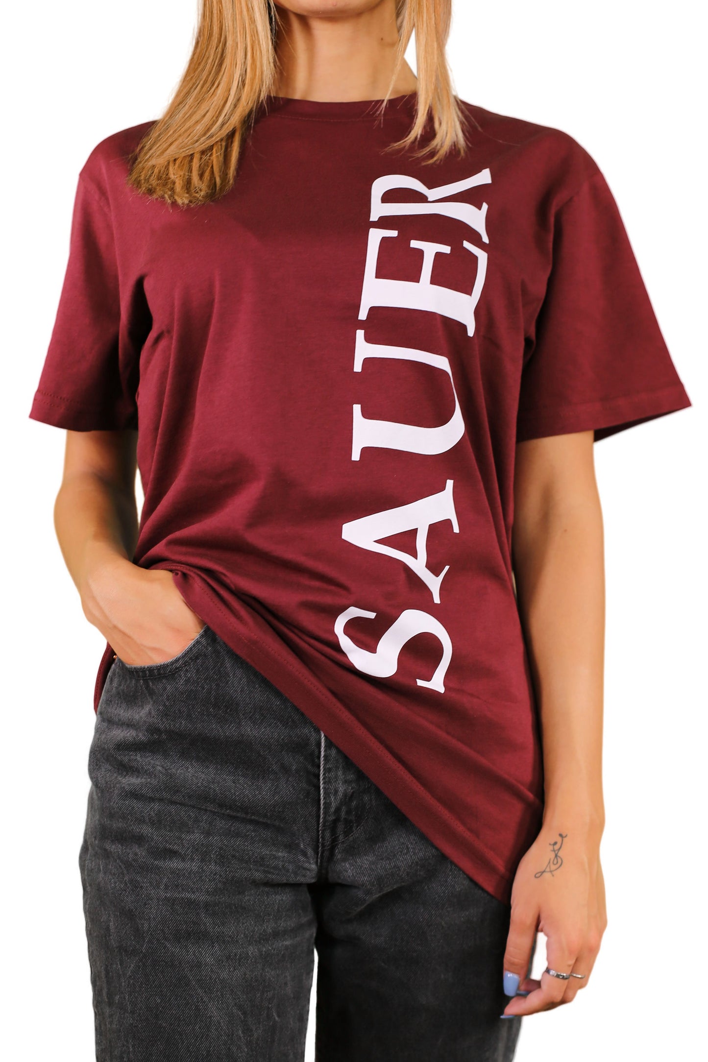 sauerstoff t shirt bordeaux time dettaglio